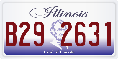 IL license plate B292631