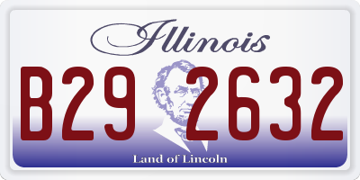 IL license plate B292632