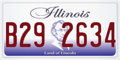 IL license plate B292634