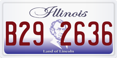 IL license plate B292636