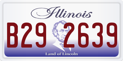 IL license plate B292639