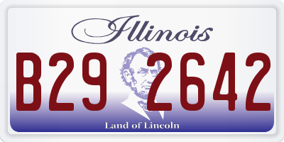 IL license plate B292642
