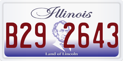 IL license plate B292643