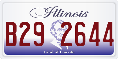 IL license plate B292644