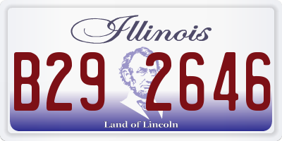 IL license plate B292646