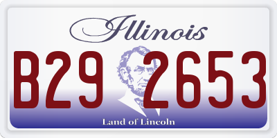 IL license plate B292653