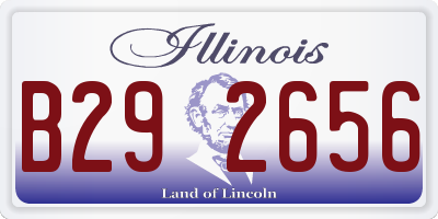 IL license plate B292656