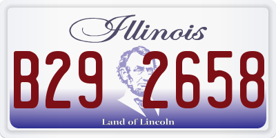 IL license plate B292658