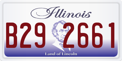 IL license plate B292661