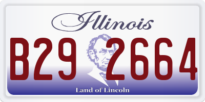 IL license plate B292664