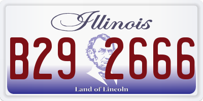 IL license plate B292666