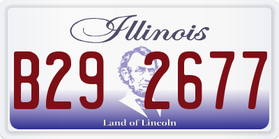 IL license plate B292677