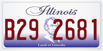 IL license plate B292681
