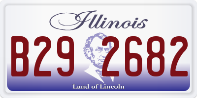 IL license plate B292682
