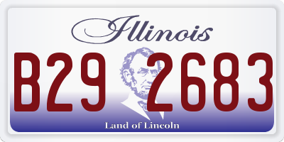 IL license plate B292683