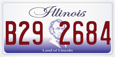IL license plate B292684