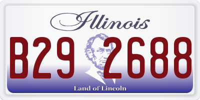 IL license plate B292688