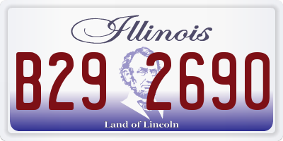 IL license plate B292690
