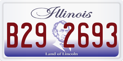 IL license plate B292693