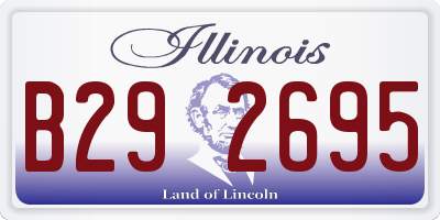 IL license plate B292695