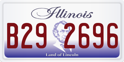 IL license plate B292696