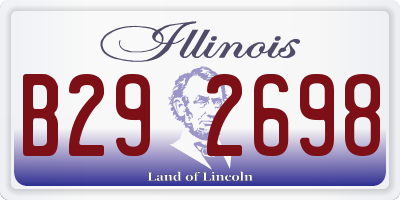 IL license plate B292698