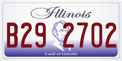 IL license plate B292702
