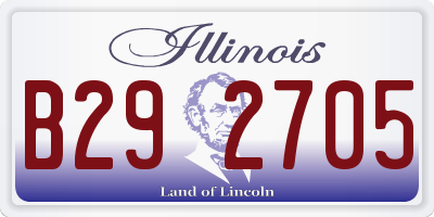 IL license plate B292705