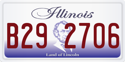 IL license plate B292706