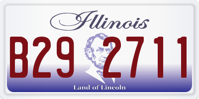 IL license plate B292711