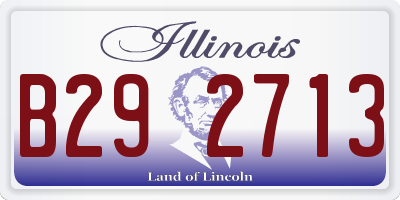 IL license plate B292713
