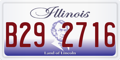 IL license plate B292716