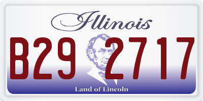 IL license plate B292717
