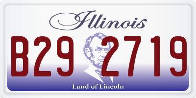 IL license plate B292719
