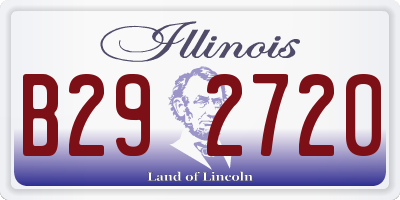 IL license plate B292720