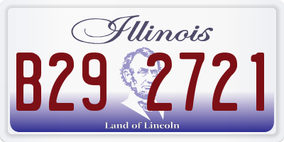 IL license plate B292721
