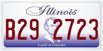 IL license plate B292723