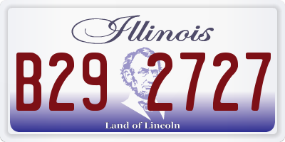IL license plate B292727