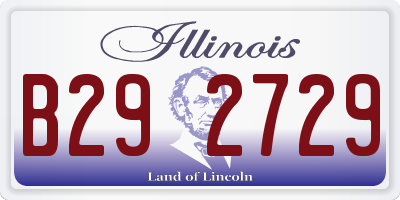 IL license plate B292729