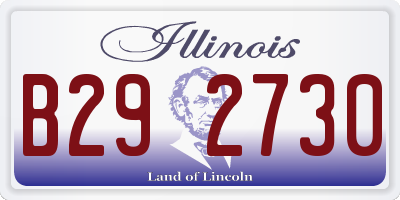 IL license plate B292730