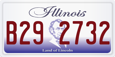 IL license plate B292732