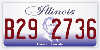 IL license plate B292736