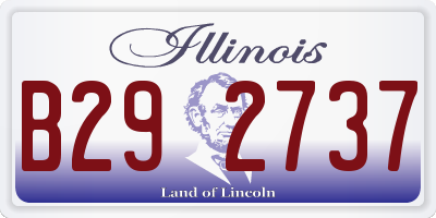 IL license plate B292737