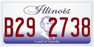 IL license plate B292738