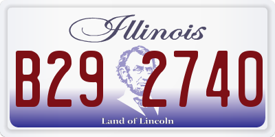 IL license plate B292740