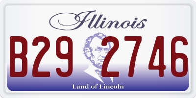 IL license plate B292746