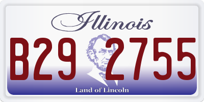 IL license plate B292755