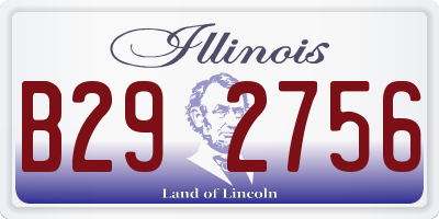 IL license plate B292756