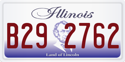 IL license plate B292762