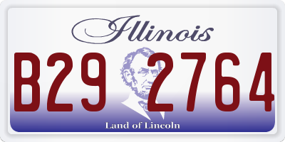 IL license plate B292764